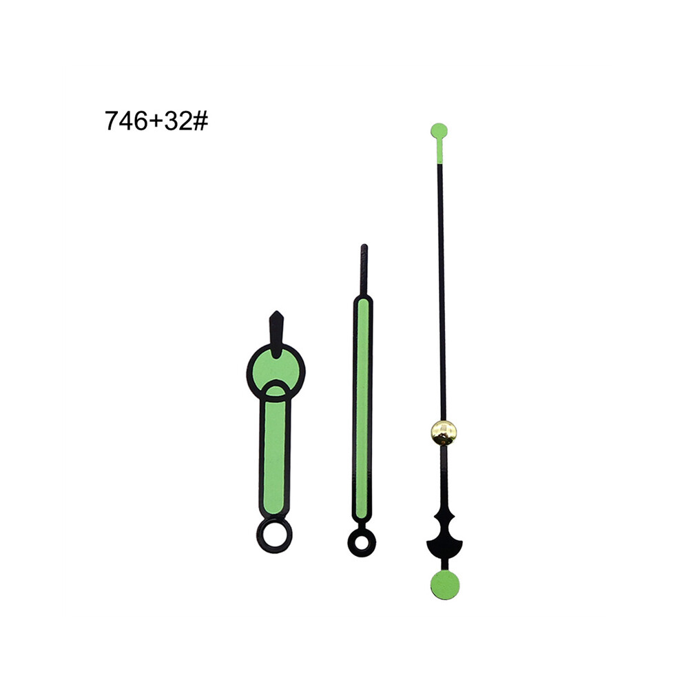(Pointer Set 2) Diy Quartz Wall Clock Movement Luminous Hands Repair Replacement Mechanism Kit 320997363002