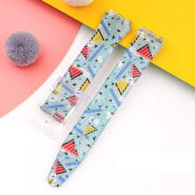 (Dark Green, 19MM) Silicone Strap For Swatch 17/19MM Trigeminal Printed Strap Silicone Accessory