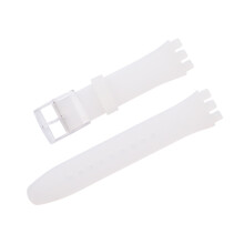 (Translucent, 12mm) Silicone Strap For Swatch Jelly Three Eyes Classic 12/17/19/20MM Trigeminal