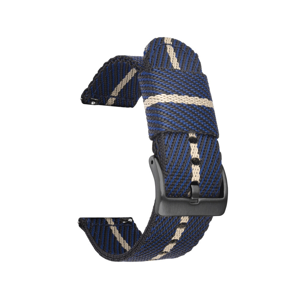 ( Rice, 18Mm) For Seiko Watches Swordfish Two-Section Canvas Quick Release Strap 18/20/22/24Mm Blue 320997357629