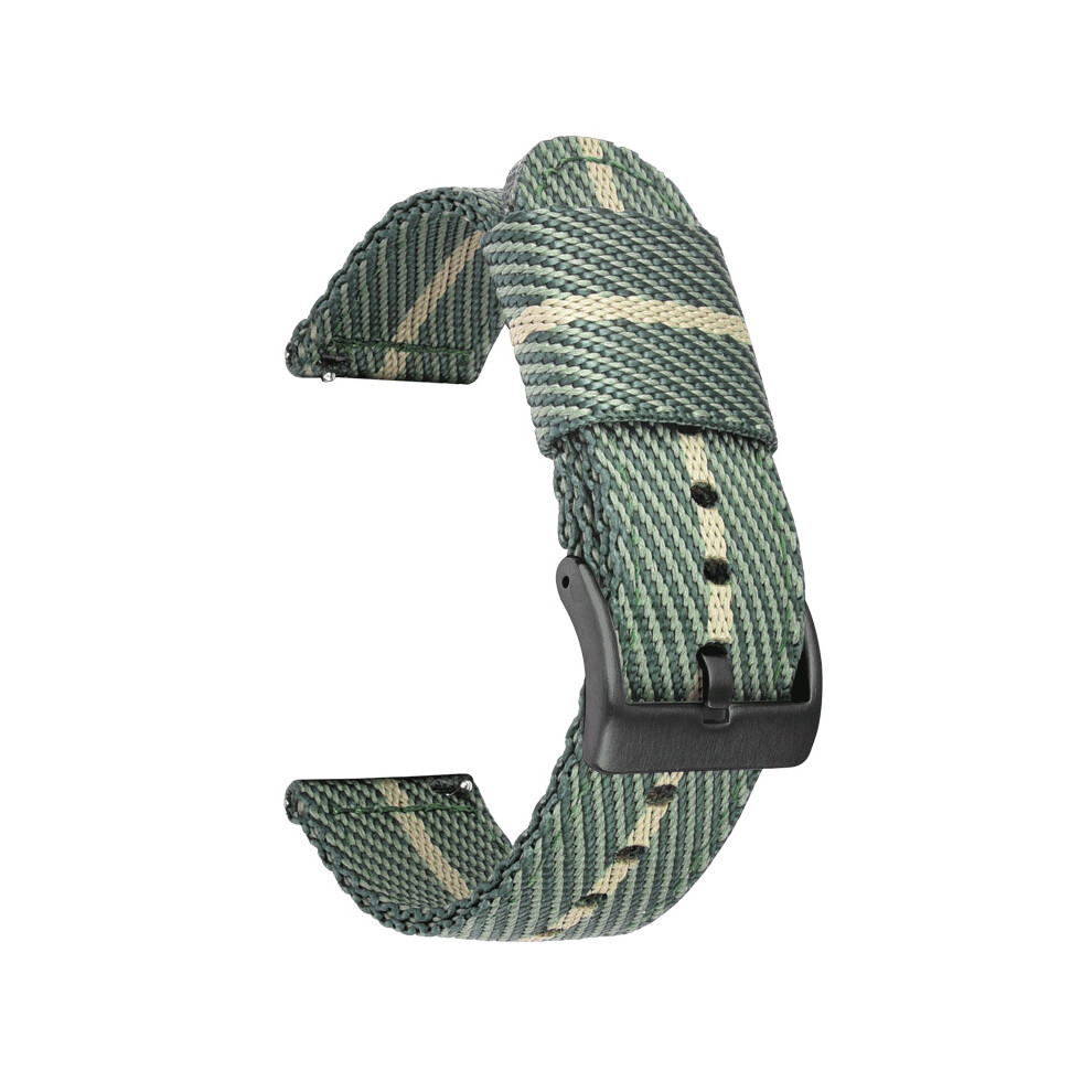 ( Rice, 18Mm) For Seiko Watches Swordfish Two-Section Canvas Quick Release Strap 18/20/22/24Mm Green 320997357605