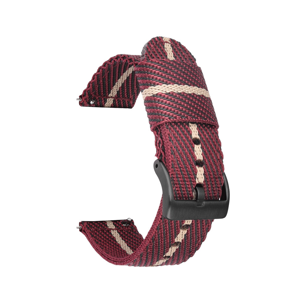 ( Rice, 18Mm) For Seiko Watches Swordfish Two-Section Canvas Quick Release Strap 18/20/22/24Mm Red 320997357599