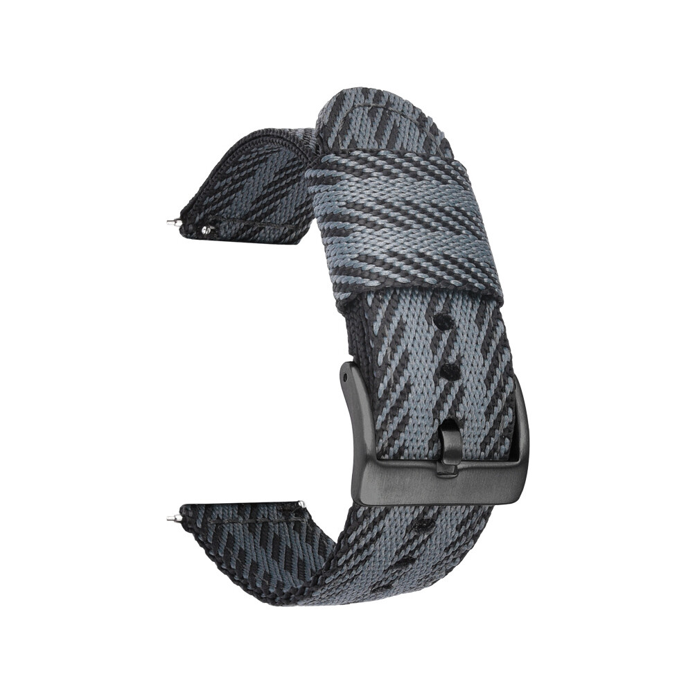 (Black And Grey, 18Mm) For Seiko Watches Swordfish Two-Section Canvas Quick Release Strap 18/20/22/24Mm Black,Grey 320997357643