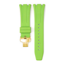 (Light Green) For Audemars Piguet Royal Oak 15500/15400/26331 Gold Butterfly Clasp Strap 26MM
