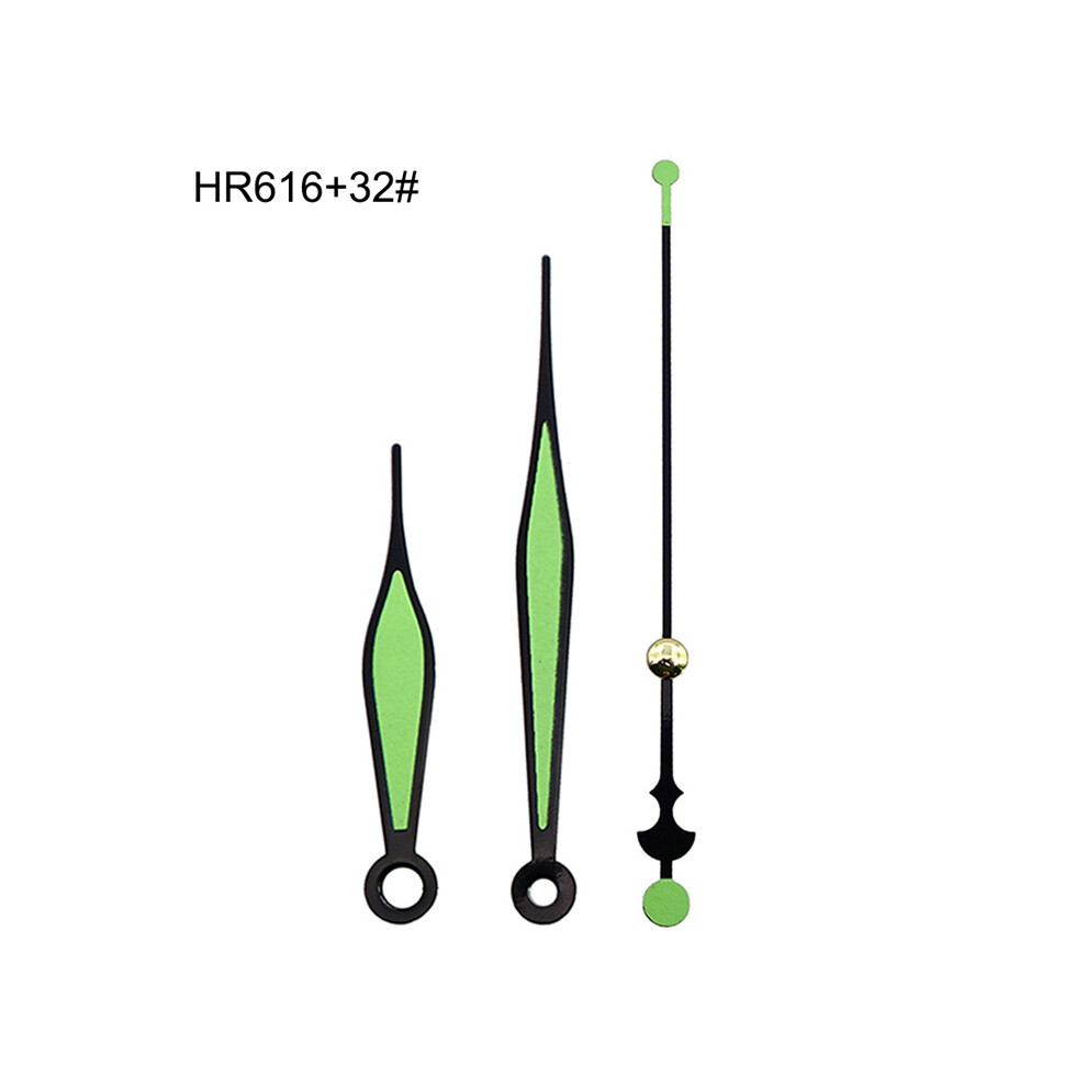 (Pointer Set 1) Diy Quartz Wall Clock Movement Luminous Hands Repair Replacement Mechanism Kit 320997362999