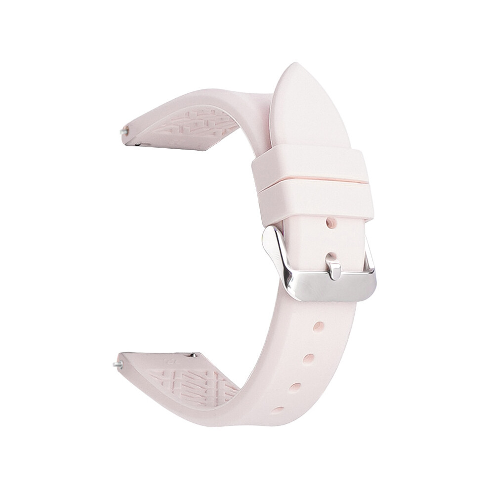 (Light 18Mm) Sport Silicone Watch Band Strap For Samsung Galaxy Watch 4 16Mm 18Mm 20Mm 22Mm Pink
