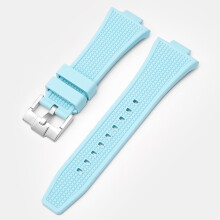 (Light Blue) 12MM Watchband Strap For Tissot PRX Super Gamer T137.407.410 Series Strap