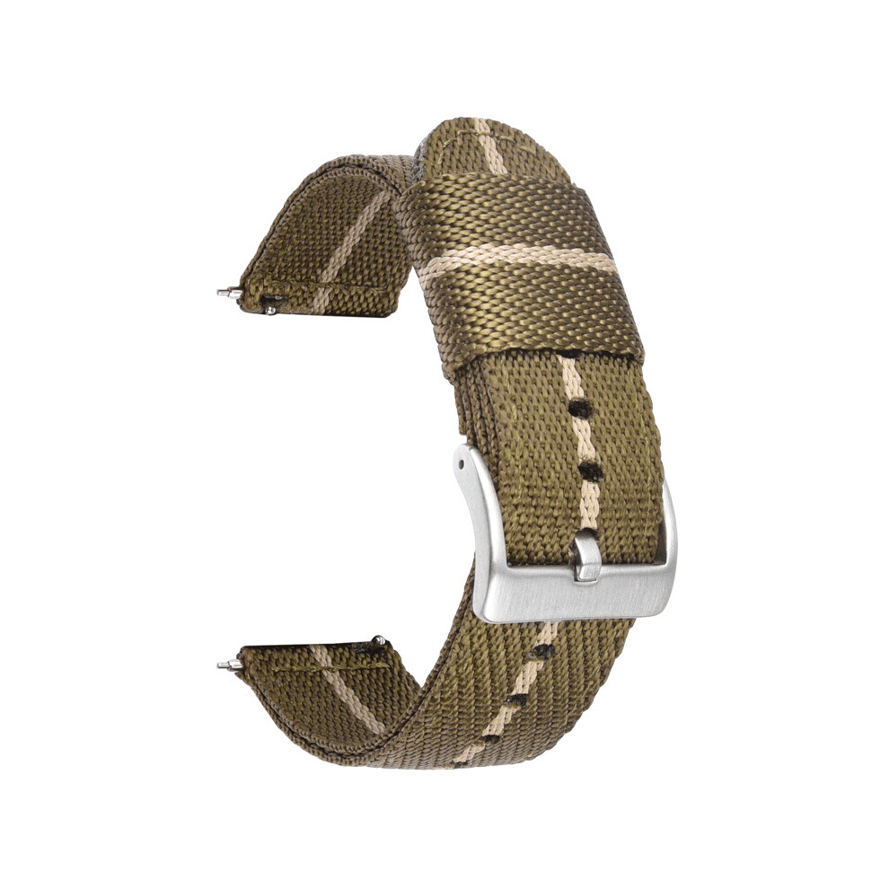 ( Rice, 18Mm) Nylon Strap For Seiko Dw Canvas Woven Strap Watch Band Accessories 18/20/22/24Mm Brown 320997357957