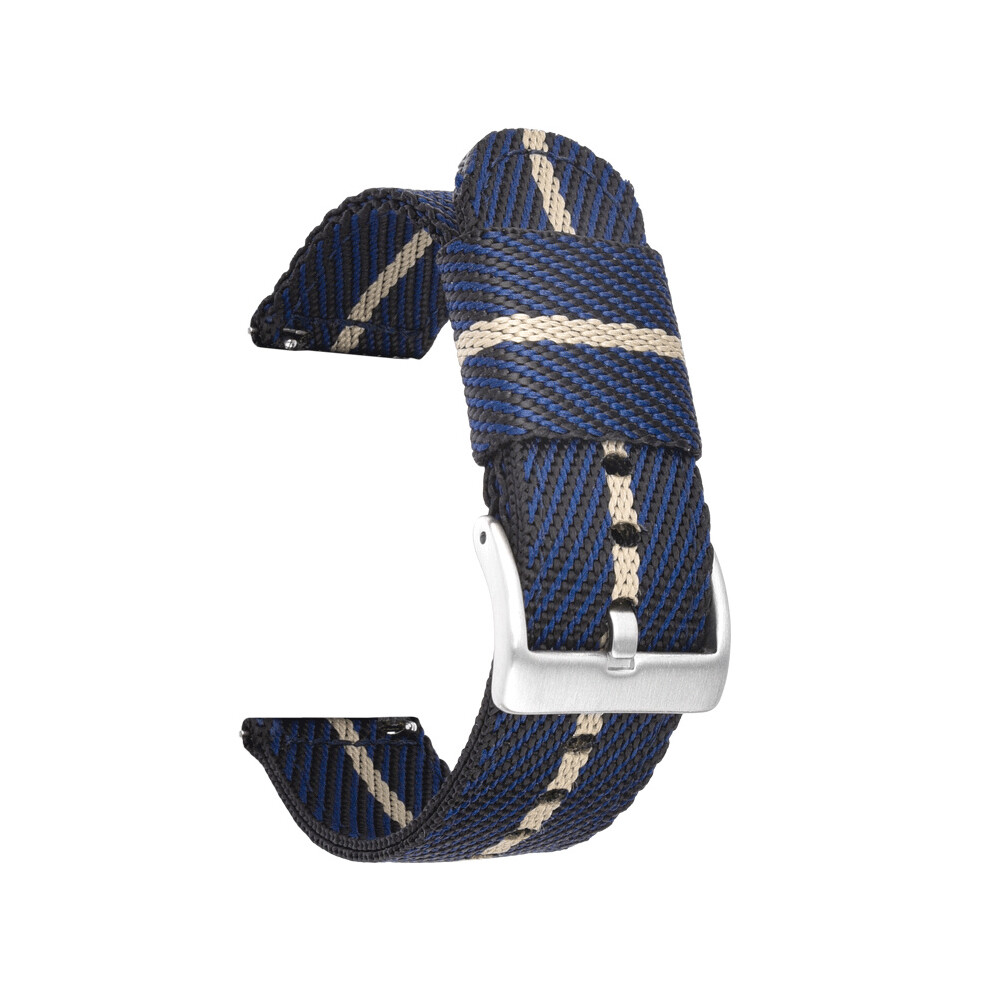 (Blue rice, 20mm) For Huawei GT2 Woven Nylon Strap Quick Release Strap 20 22mm