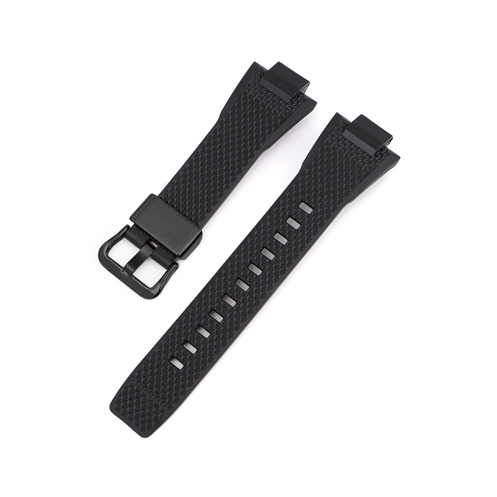 (Black-Steel Ring) Replacement Watch Strap For G-Shock GST-B400 Black Buckle Strap