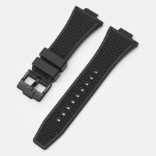 (Black) Watchband Strap For Tissot PRX Super Gamer T137.407.410 Series Strap 12MM