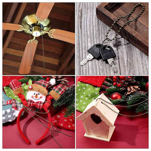 24 Pieces Ceiling Fan Pull Chain Extender Bronze Fan Chain Extension 12/24/ 36 Inches Extra Long Ceiling Fan Pull Chain 2