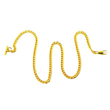 (Gold) 65CM T-Bar Vintage Pocket Watch Chain for Albert Vest Chain