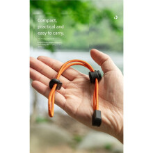 HIKEMAN 10pcs Outdoor Hiking Backpack Elastic Cord Fixing Buckle Camping Gear, Trekking Pole Adjustable Retention Buckle,A