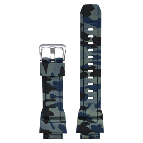 (Sapphire Blue) Camouflage Replacement Strap for Casio G-Shock Rangeman GW9300 & GW9400 Models