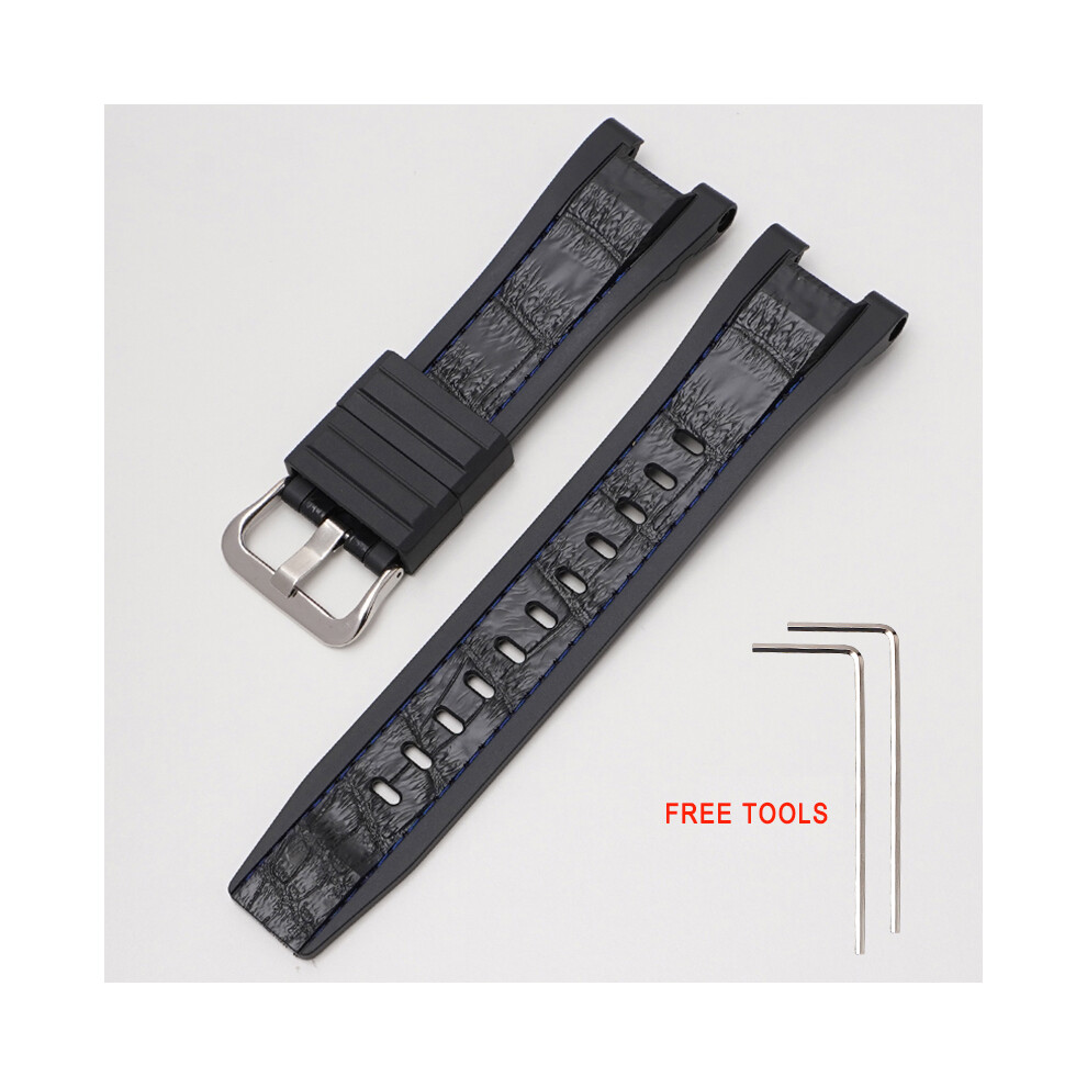 (Blue Wire) Strap For Casio G-Shock Gst-W300g Gst-W300 Gst-S300g Gst-S300 With Tools 320997371700