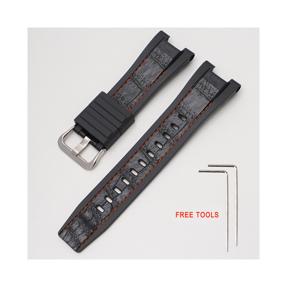 (Orange Wire) Strap For Casio G-Shock Gst-W300g Gst-W300 Gst-S300g Gst-S300 With Tools 320997371687