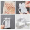 8Pcs Curtain Rod Holder Clamp Hooks Self Adhesive Clothes Rail Bracket 360 Rotation Triangle Ring Adjustable Hooks 7