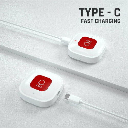 2Pack Tuya WiFi  SOS Call Button Wireless Caregiver Pager Phone Alert Transmitter Emergency Call Button 2