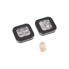 Pack of 2 Premium Matte Black Magnetic Powder Case-No. 6