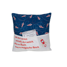 Hergo Sofahelden Kinder-Lesekissen 43 x 15 x 43 cm Rakete