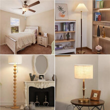 4sets Ceiling Fan Pull Chain Ornaments,Fan Pulls Extension Chains Set, Decorative Metal Light Bulb and Fan Cord