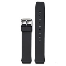 (Black-Silver Buckle) 16MM Watch Band For CASIO MQ-24 MQ-59 Electronic Watch TPU Replacement Strap