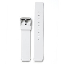 (White-Silver Buckle) 16MM Watch Band For CASIO MQ-24 MQ-59 Electronic Watch TPU Replacement Strap