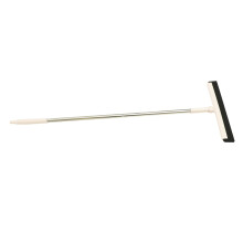 Floor Squeegee for Tile and Concrete, Fast Water Removal, Ergonomic Grip, White with Hanging Hole