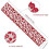 5X Valentines Day Decor Table Runner, 13 X 72Inch Red Lace Table Runner, Heart Table Runner 5