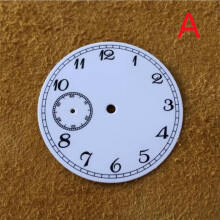(A) 37mm 9 o'clock Watch Dial Repair Replacement Parts ETA 6497/ST3600 Movement