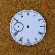 (C) 37mm 9 o'clock Watch Dial Repair Replacement Parts ETA 6497/ST3600 Movement
