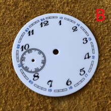 (B) 37mm 9 o'clock Watch Dial Repair Replacement Parts ETA 6497/ST3600 Movement