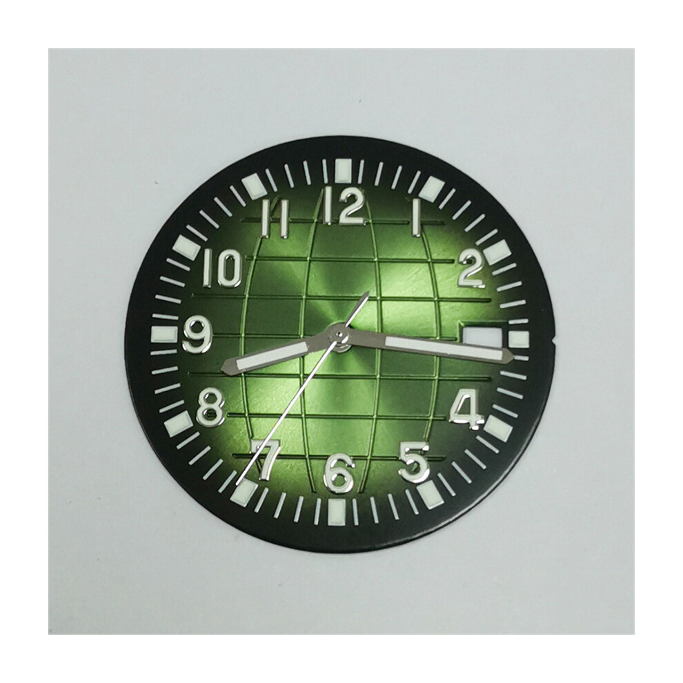 Green (Green) 32Mm Dial Luminous Hands Watch Repair Parts For Nh35/36/4R/7S Movements