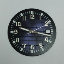 (Purple) 32mm Dial Green Luminous Hands Watch Repair Parts for NH35/36/4R/7S Movements