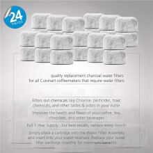 48 PCS Replacement Charcoal Water Filters for Coffee Machines for All Coffee Brewers