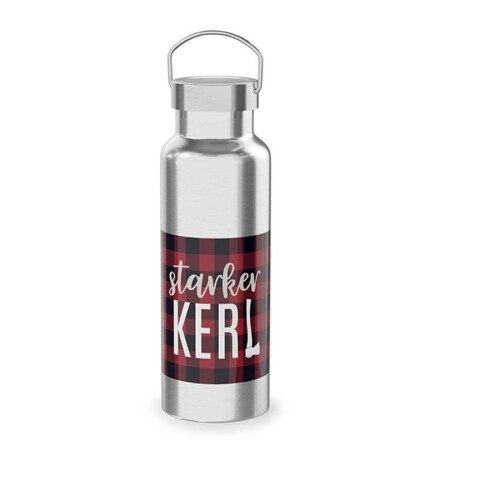 LaVida Thermoflasche Edelstahl 500 ml Starker Kerl