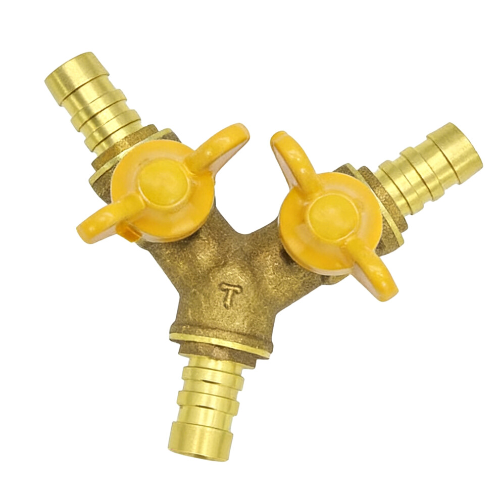 Brass Faucet Diverter Adapter Thickened-Y Type Three Sockets 7754003785466