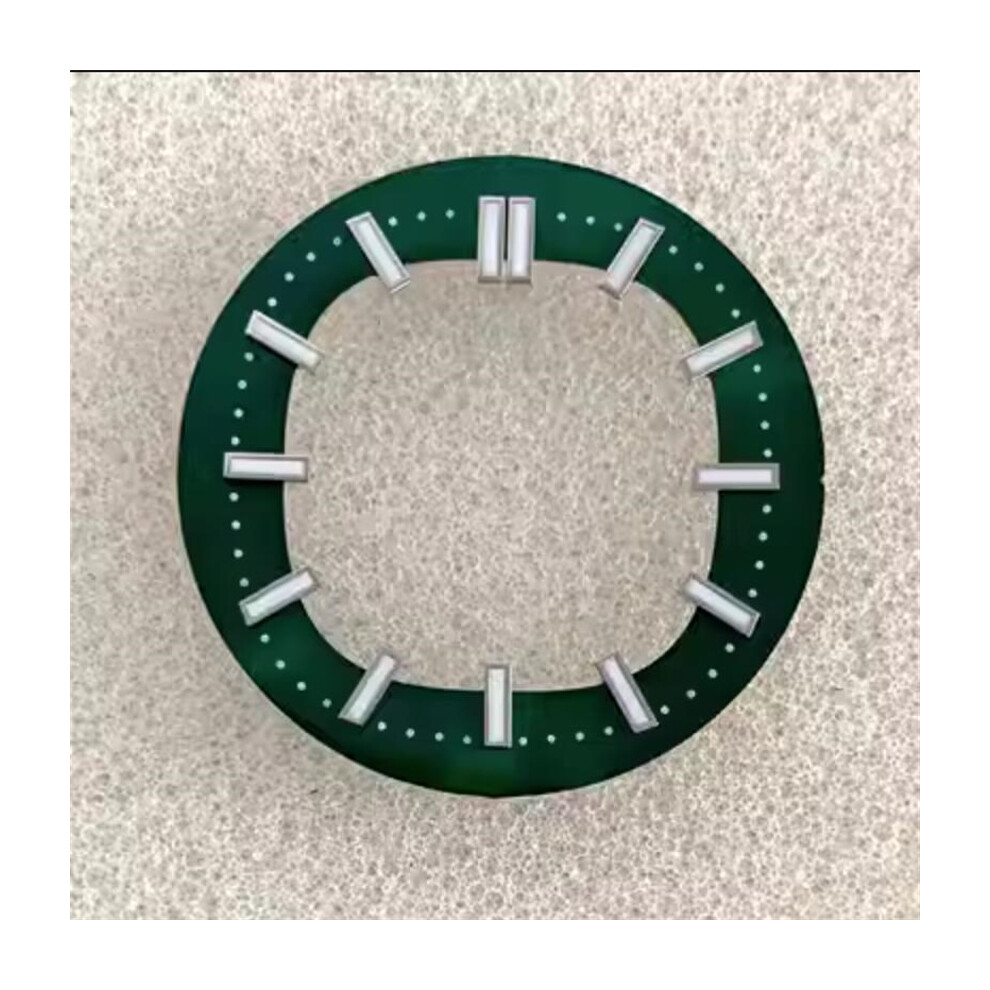 (Green) 30.5Mm Watch Repair Replacement Parts Luminous Dial For Nh35/36 Movement Green 320997391456