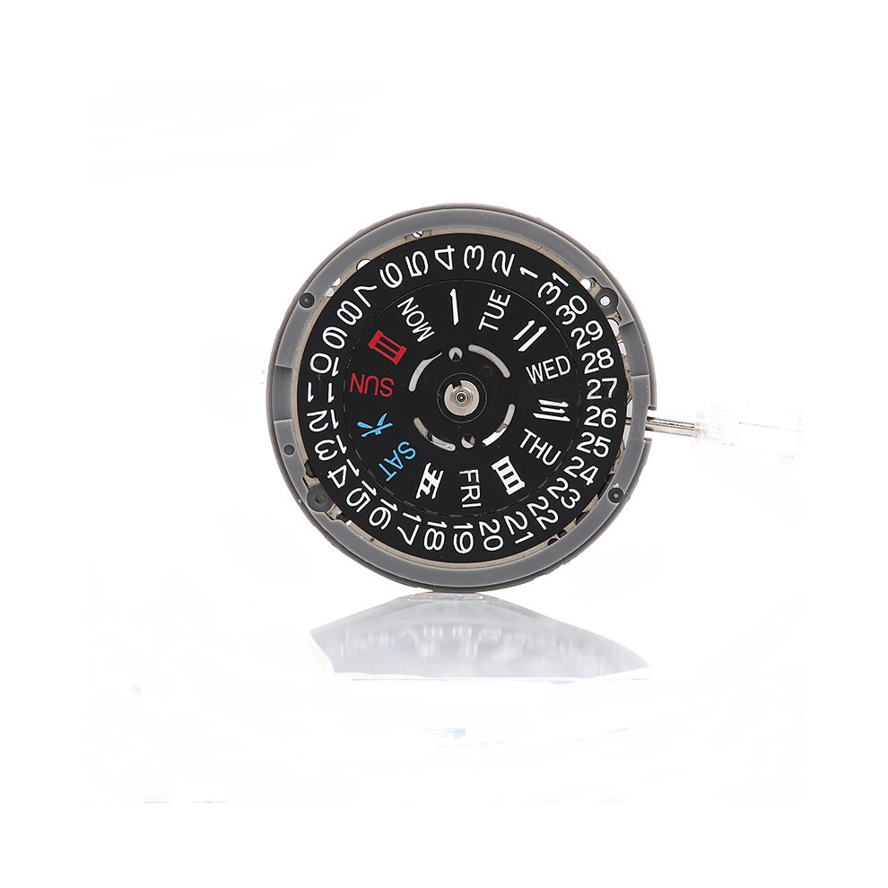 (Black 3.0 Uhrenschaft) Mechanical Movement Part For NH36A Movement Replace 7S36 Movement Dual Calendar
