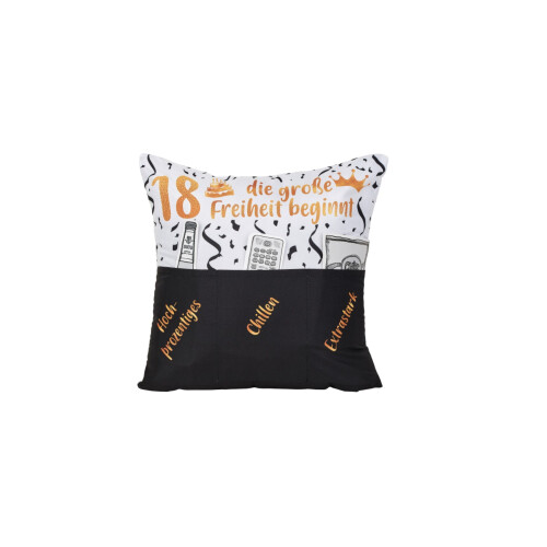 Hergo Sofahelden Sofakissen 43 x 43 cm 18ter Geburtstag