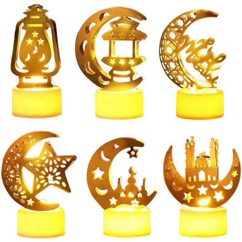 Ramadan Lights Decorations for Home 18 Pack Eid Mubarak LED Candle Lights 1