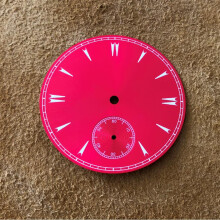 (Red) 38.9mm Non-Luminous Dial for ETA 6498/ST3621 Watch Movements - High-Quality Watch Accessories