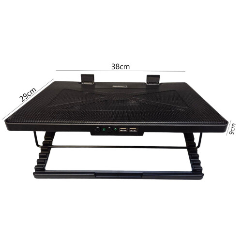 True Face Laptop Cooling Pad 5 Fan LED Stand 12-17" 2