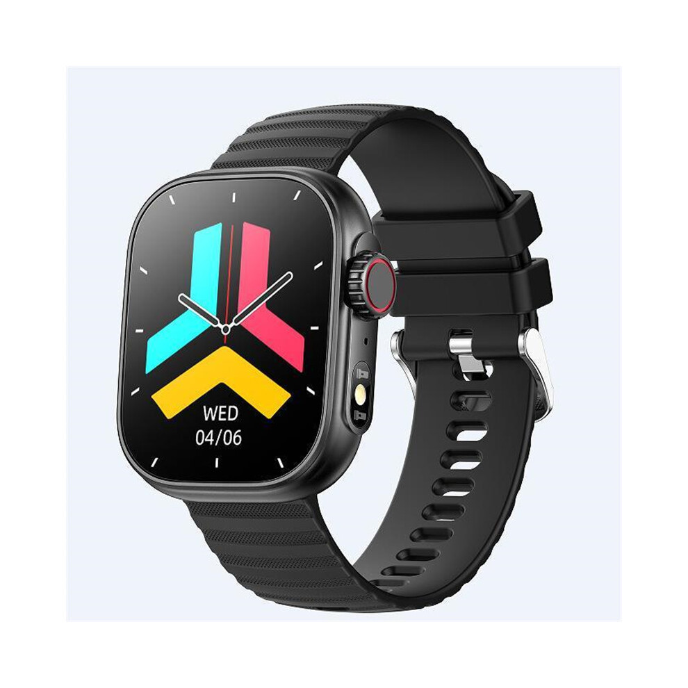 (Black) Bluetooth-Compatible Call Watch with Heart Rate & Sleep Monitoring, Sports Screen Watch