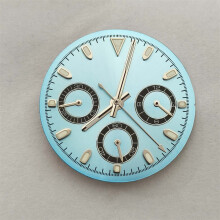 (2) 29.5mm Luminous Dial and Hands Kit for VK63 Quartz Movement Watch Repair Parts