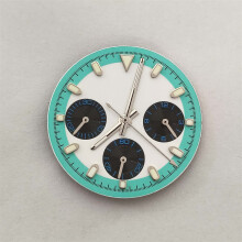 (7) 29.5mm Luminous Dial and Hands Kit for VK63 Quartz Movement Watch Repair Parts