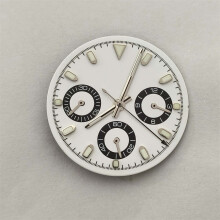 (5) 29.5mm Luminous Dial and Hands Kit for VK63 Quartz Movement Watch Repair Parts