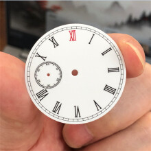 (Dial-C) 37mm 9 O'Clock Small Seconds Watch Dial for ST3600/ETA6497 Movement Repair Parts