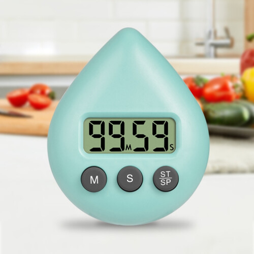Water droplet electronic timer/study reminder device (light blue)